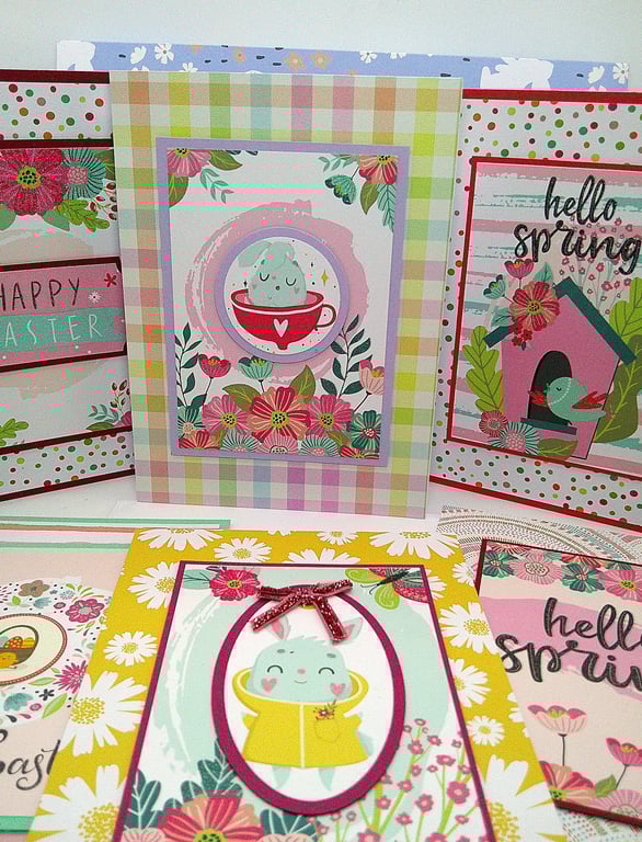 Easter Cards - Box Set of 6 Different Spring and Easter Cards