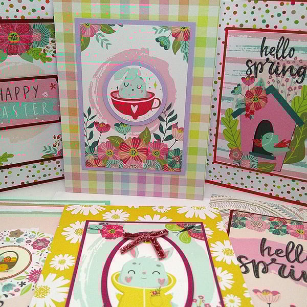 Easter Cards - Box Set of 6 Different Spring and Easter Cards
