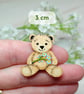 Forget Me Not Brooch Pin, Handmade Bereavement Gift, Teddy Bear Badge - Image 4