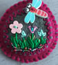 Hand Embroidered Dragonfly Brooch - Image 2
