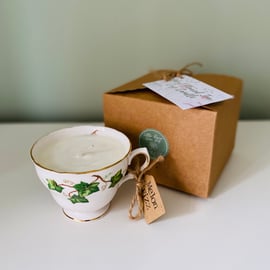 Melon Fizz Tea Cup Candle with Gift Box 