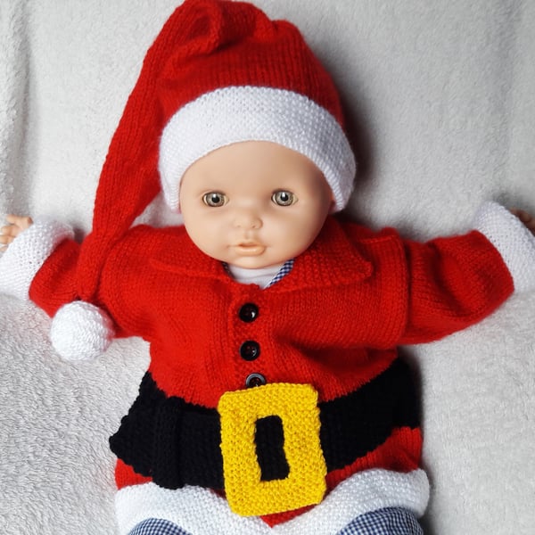 Baby's Santa jacket and hat