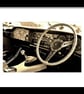 Classic Vintage Jaguar Car Interior Photograph Print - Image 2