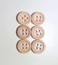 6 x Wooden Buttons - Image 2