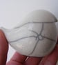 Raku glazed round bird - Image 4