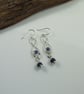 Earrings, Sterling Silver and Lapis Lazuli Unusual Droppers - Image 9