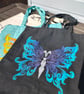 Hand painted tote bag
