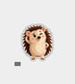Funny Novelty Vinyl Sticker - Cute Cheeky Hedgehog