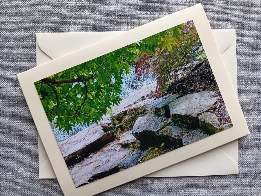 Acers in Bodnant Gardens Photography Card Size 7" x 5" BLANK