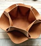 Leather Trinket Bowl - White Distressed Leather - Image 3