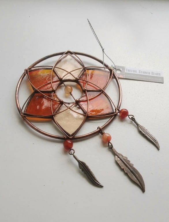 Stained Glass Mandala Dream Catcher
