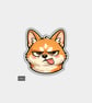 Funny Vinyl Sticker For Adults - Cute Cheeky Dog 