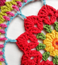 colourful crochet mandala wall art - Image 7