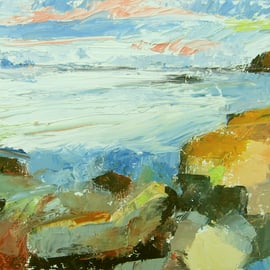 Scottish Island Seascape Painting: "Incoming Tide, Isle of Skye"