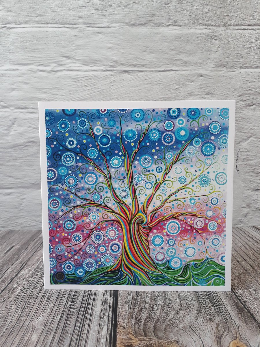 Tree of Life Birthday Card for Mum or Wife