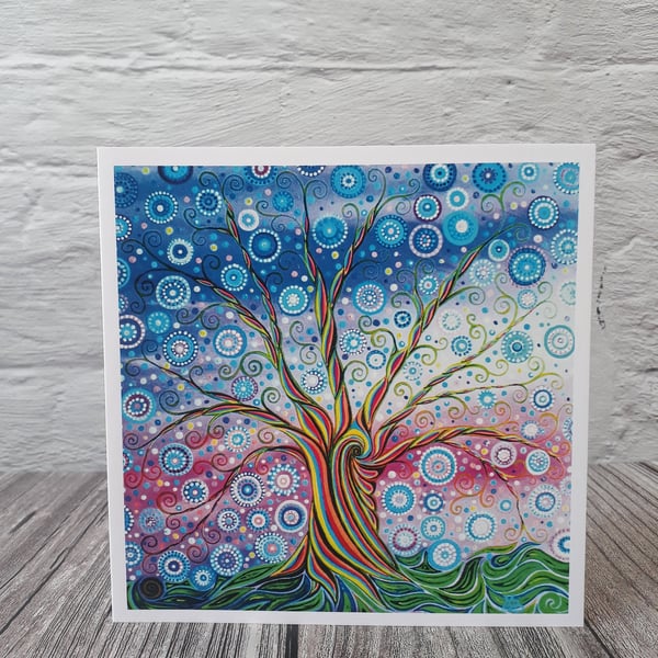 Tree of Life Birthday Card for Mum or Wife
