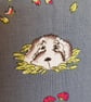 Fabric reusable gift bag: doggies on blue - Image 3