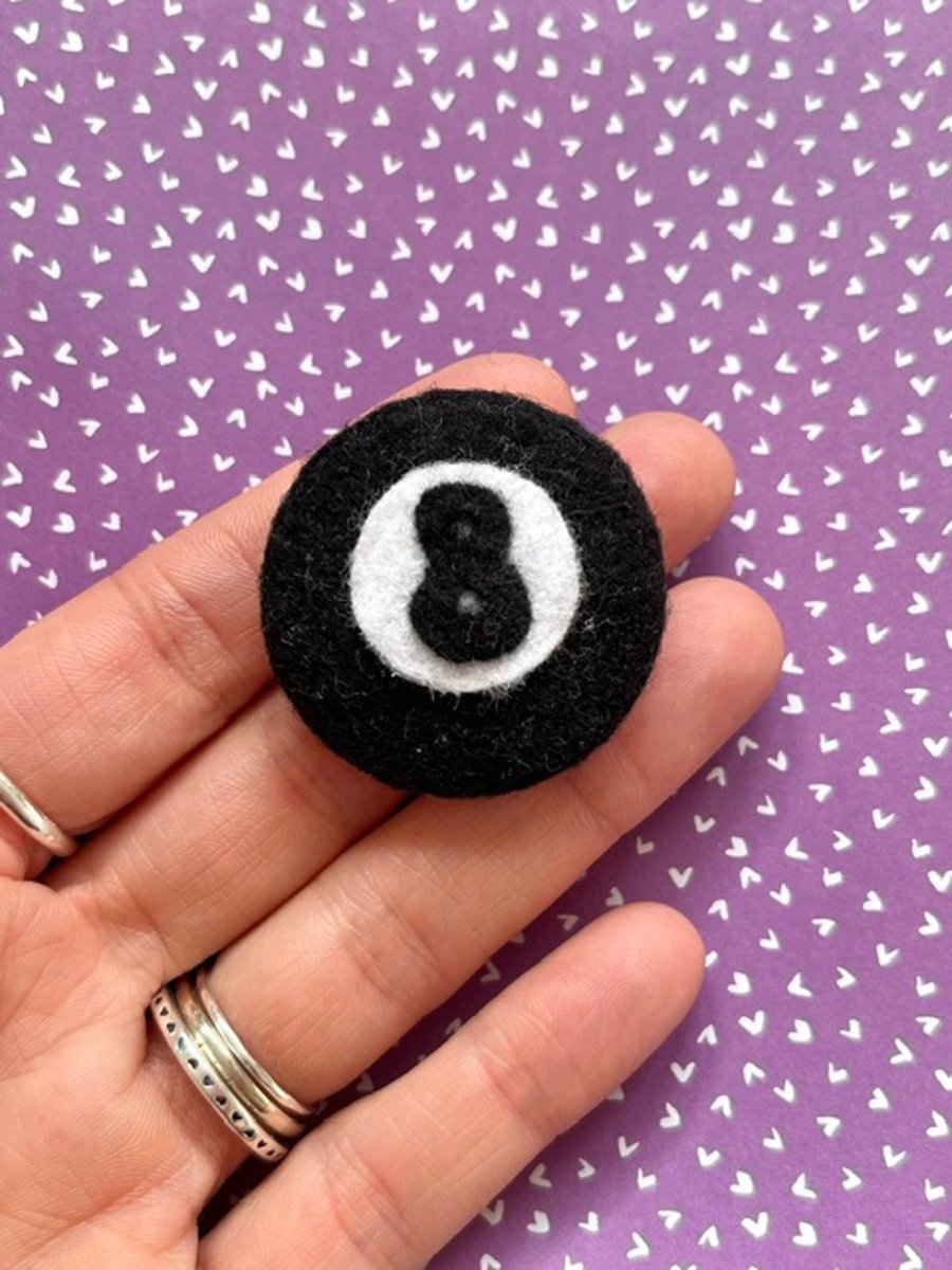 8 ball needle minder, quirky gifts, sewing accessories