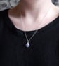 Sodalite Drop Necklace, sterling silver  - Image 5