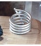 Multi band cross ring sterling silver - Image 3