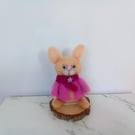 Needle felting cute bunny rabbit
