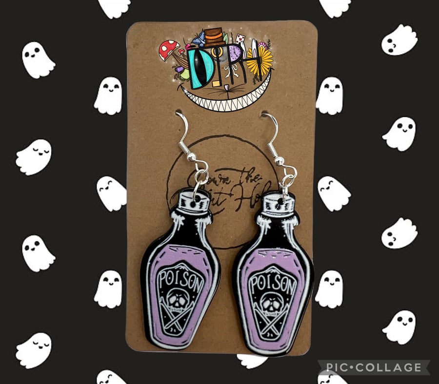 Poison Bottle Earrings