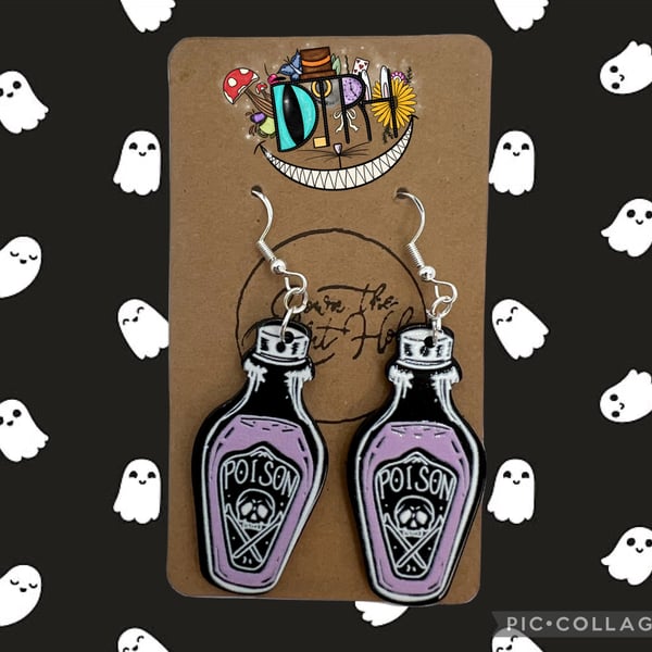Poison Bottle Earrings