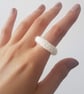 Women's One Size Stretch Hand Knitted Statement Textile Rope Rings - Image 6