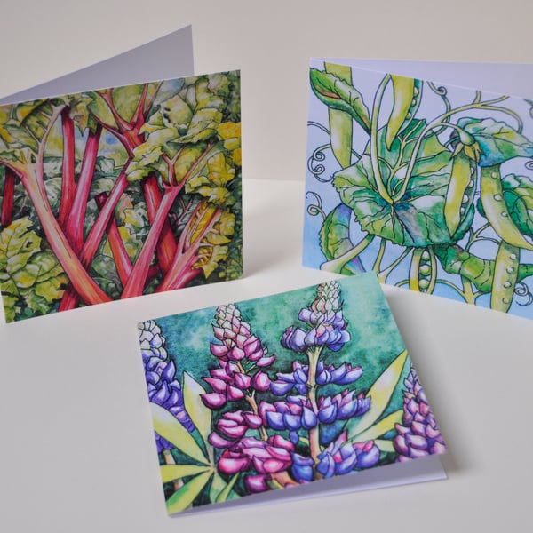 Gardeners greeting cards - (Pack of three) 