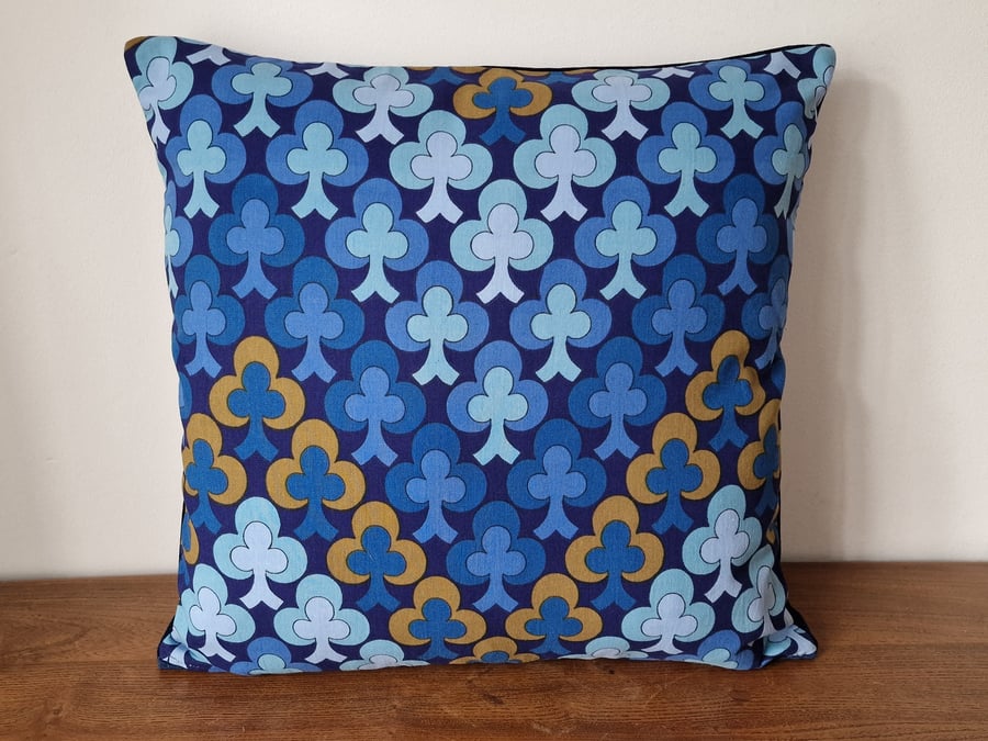 Handmade 'Lyons' Kanitz cushion cover vintage 1960s 1970s geometric fabric