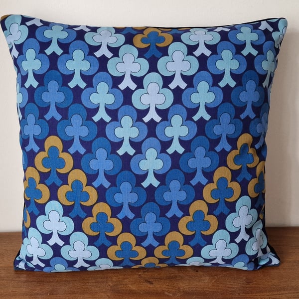 Handmade 'Lyons' Kanitz cushion cover vintage 1960s 1970s geometric fabric