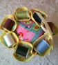 Comical Insects Cotton Reel Pin Cushion Set