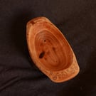 Hand Carved Cherry Wood Bowl