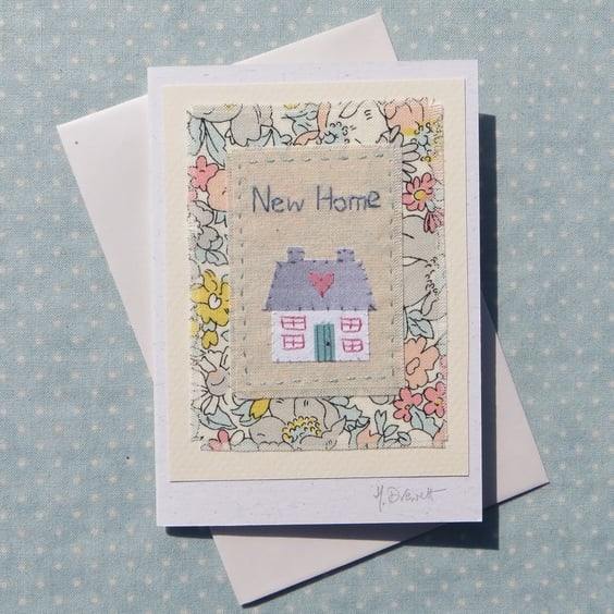 Miniature finely hand-stitched textile detailed work with pretty cotton fabric