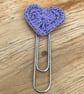 Lilac heart bookmark  - Image 3