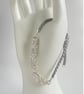 Unisex Sterling Silver Woven Slider Chainmaille Bracelet  - Image 6