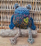 Handmade Knitted Frog named Brook – One of a Kind Frog Ornament Whimsical Gift - Image 2
