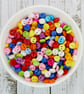 6mm Mini Micro Resin Buttons, 100 Pack Mixed Coloured Micro Buttons - Image 1