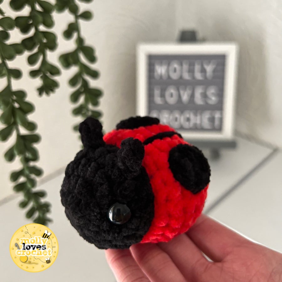 Mini Crochet Ladybird Plushie 