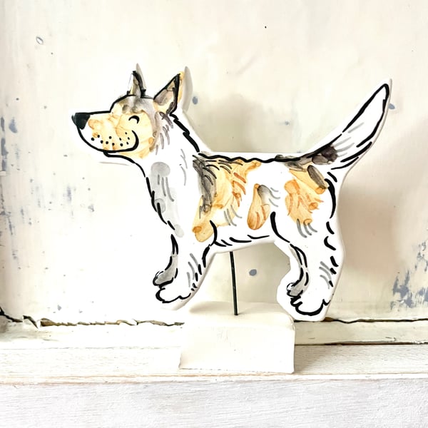 Pet portrait custom pottery memento