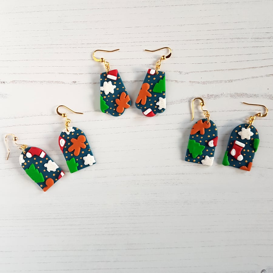Christmas pattern earrings CHOOSE YOUR STYLE