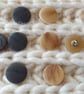 18mm 28L Shank Buttons available in Beige mix and Grey mix - Image 1