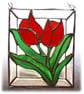 Tulip Stained Glass Picture Flower Suncatcher Spring - Image 1