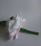White buttonholes with pearl centre. - Image 3