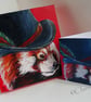 Steampunk Red Panda Art Greeting Card From my Original Painting - Image 2