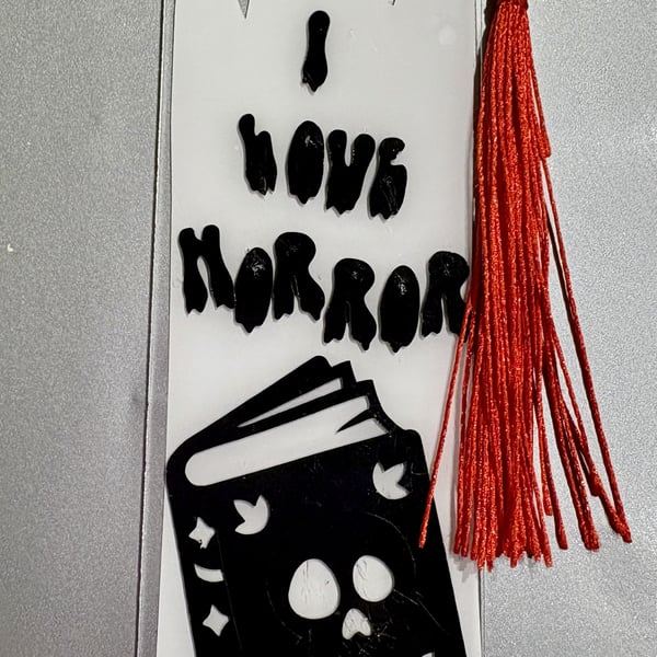 I love horror  Acrylic Bookmark