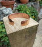 Handcrafted Copper bangle with a hammered finish  - Image 7