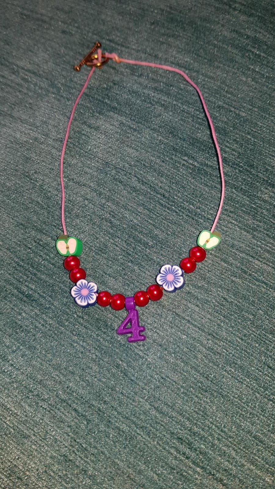 Children's '4' Charm Necklace