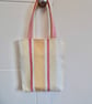 Tote bag in summery Laura Ashley striped fabric - Image 4