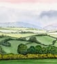 Northumberland Scene near Hexham ll Original Watercolour - Image 2
